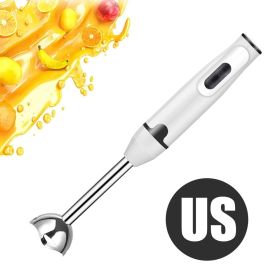 Hand Stick Handheld Immersion Blender Food Food Complementary Cooking Stick Grinder Electric Machine Vegetable Mixer (Green_Purple: White US Plug, Ships From: China)