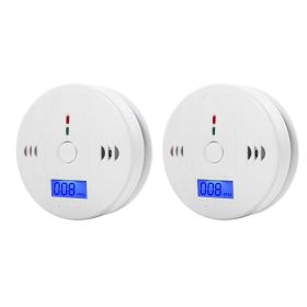 1-6Pcs CO Sensor Carbon Monoxide Detector Sound Independent CO Poisoning Warning Alarm Detectors Meter Kitchen Fireplace Indoor (Green_Purple: 2PCS, Ships From: CN)