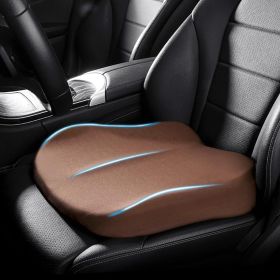 Adult Car Booster Seat Cushion (size: Brown   16x16x3.94in)